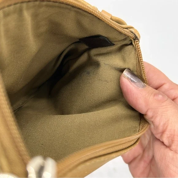 Coach Tan Leather Wristlet Wallet - Picture 9 of 14